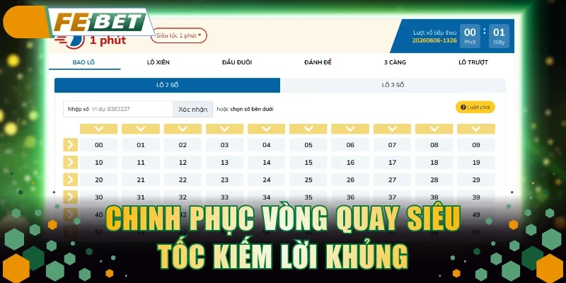 Chinh phục vòng quay siêu tốc kiếm lời khủng