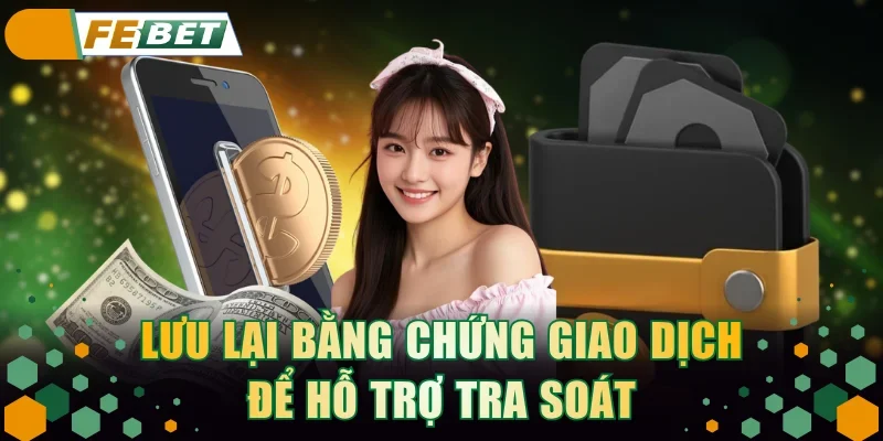 Lưu lại bằng chứng giao dịch để hỗ trợ tra soát